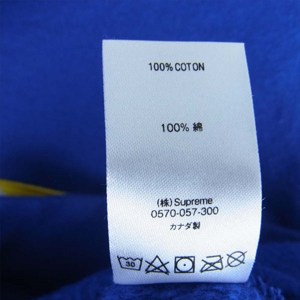 Supreme シュプリーム 19SS Motherfucker Hooded Sweatshirt フード スウェット パーカー 青【美品】【中古】