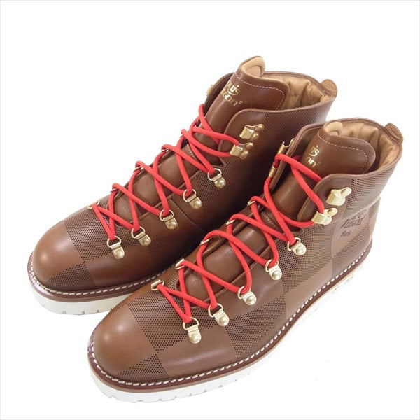 LOUIS VUITTON ルイ・ヴィトン × NIGO 20AW アルピニスト ライン アンクルブーツ ダミエ ブーツ ブラウン系 8【美品】【中古】