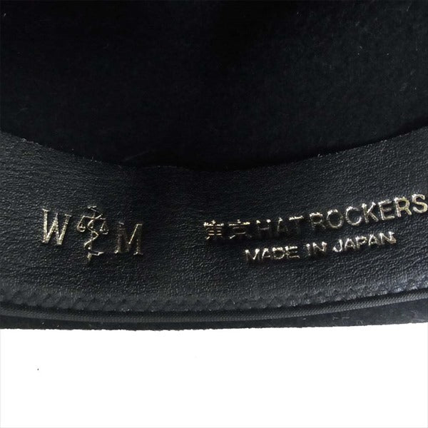WACKO MARIA ワコマリア 東京 HATROCKERS ラビット ファー 中折れ ハット 帽子 ブラック系 L【中古】