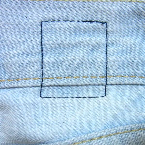 BRU NA BOINNE ブルーナボイン 7305 ダメージ リペア セルビッチ 赤耳デニム デニム パンツ ブルー系 ０【中古】