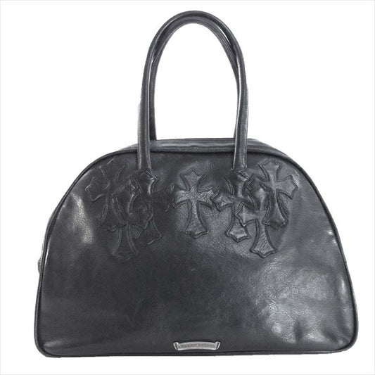 CHROME HEARTS クロムハーツ（原本無） GYM MD ジムバッグ ミディアム レザー ハンド バッグ ブラック系【中古】