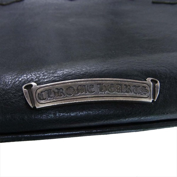CHROME HEARTS クロムハーツ（原本無） GYM MD ジムバッグ ミディアム レザー ハンド バッグ ブラック系【中古】