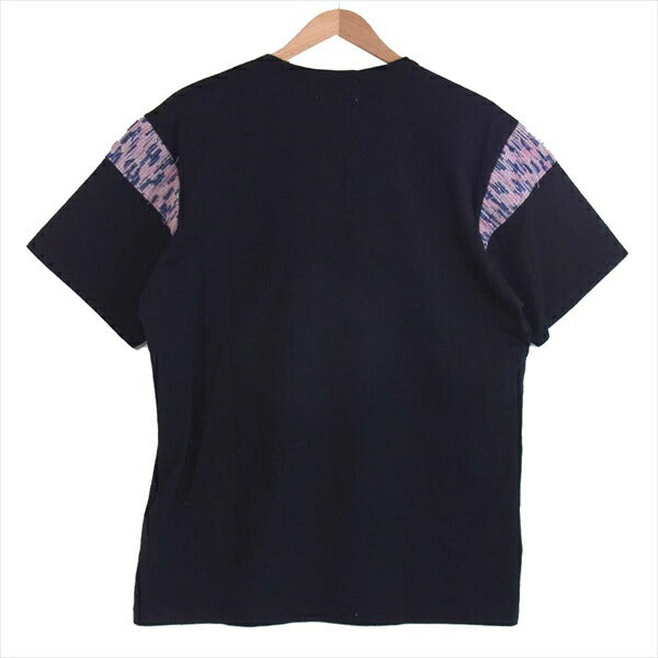 クオン 1902-CS03 裂織りショルダー 半袖 Tシャツ 黒系 M【新古品】【未使用】【中古】