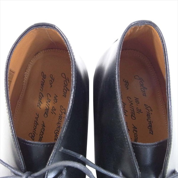 JALAN SRIWIJAYA ジャランスリウァヤ × green label relaxing 98975 2アイレット チャッカ ブーツ シューズ ブラック系 40【新古品】【未使用】【中古】