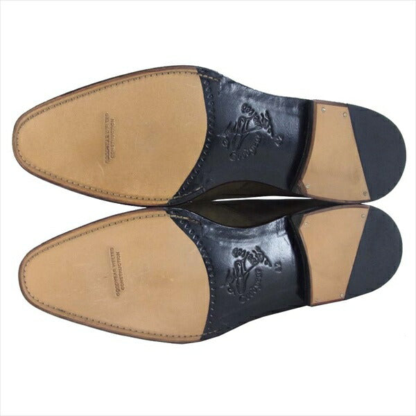 JALAN SRIWIJAYA ジャランスリウァヤ × green label relaxing 98872 シングル モンク シューズ カーキ(オリーブグリーン)系 42【新古品】【未使用】【中古】