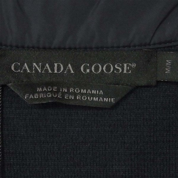 CANADA GOOSE カナダグース 国内正規品 サザビーリーグ 6935M HyBridge Knit ハイブリッジ ダウン シャツ  レディース ニット ネイビー系 M【新古品】【未使用】【中古】