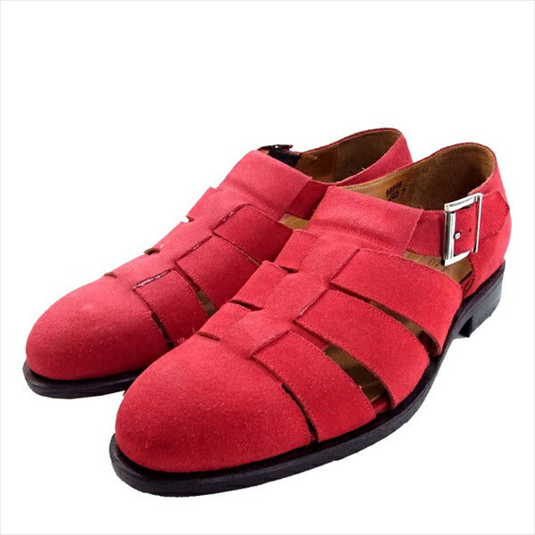 JALAN SRIWIJAYA ジャランスリウァヤ 98819 グルカサンダル サンダル レッド系 7【新古品】【未使用】【中古】