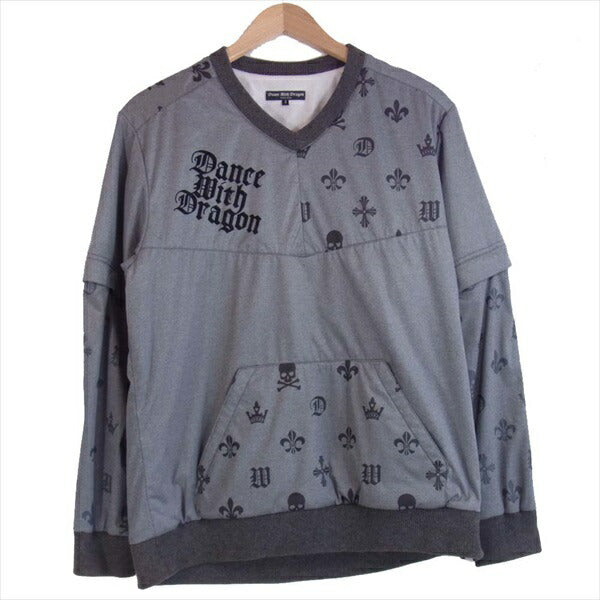 DANCE WITH DRAGON ダンスウィズドラゴン D1-321101 2way スニード ウィンド ジャケット グレー系 3【中古】