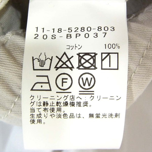 BEAMS ビームス ジップアップ ツイルブルゾン コットンツイル 11-18-5280-803-05-18 ブルゾン CEMENT M【中古】