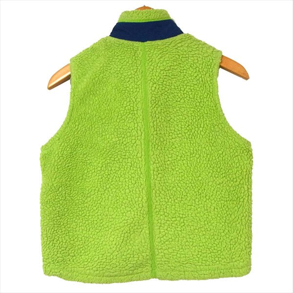 patagonia パタゴニア 11年製 65617 RETRO-X VEST キッズ 子供用 レトロエックス ベスト フリース ジャケット ライトグリーン系 KIDS' XS【中古】
