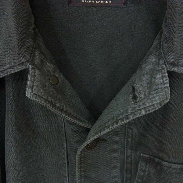 RRL ダブルアールエル 782726331001 ヘリンボーン デニム カバーオール 長袖シャツ グレー系 SP【中古】