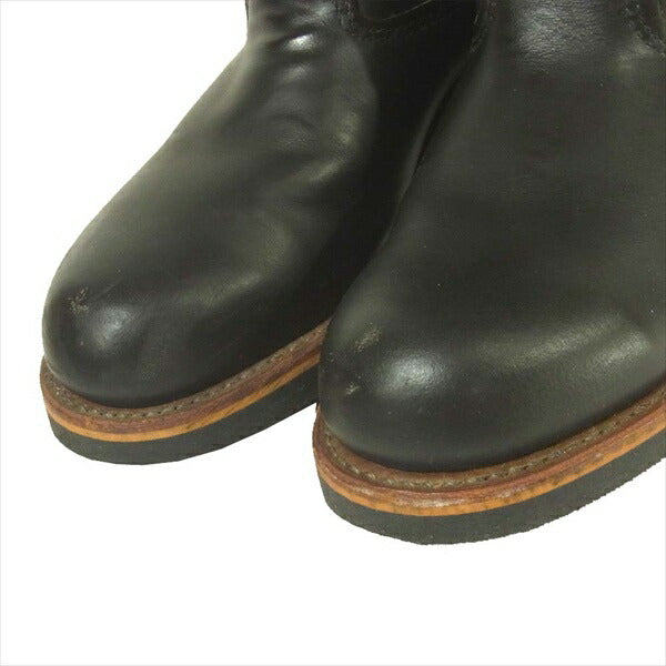 RED WING レッドウィング 2976 USA製 ショート エンジニアブーツ ブラック系 7.5D【中古】