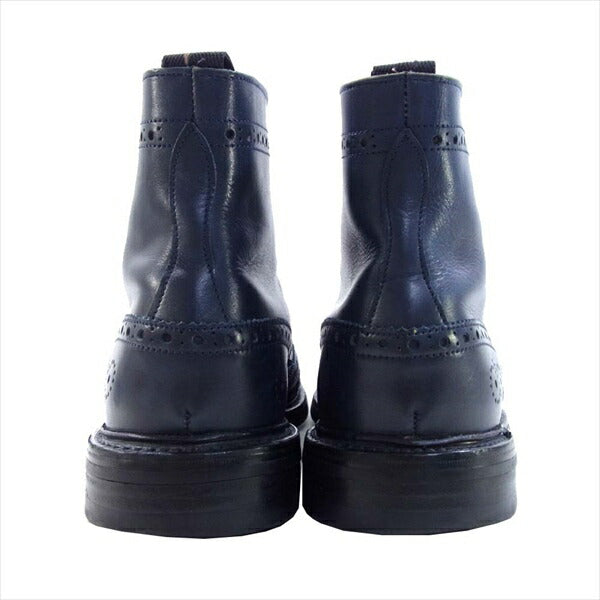 Tricker's トリッカーズ ポールスミス Paul Smith MALTON モールトン LEATHER COUNTRY BOOTS レザー カントリー ブーツ 黒系 サイズ表記なし(実寸インソール：26cm程度)【中古】