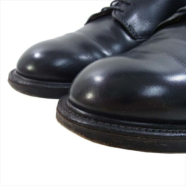 ALDEN オールデン 5551 × BEAMS レザー プレーントゥ ドレスシューズ ブーツ 黒系 UK8【中古】