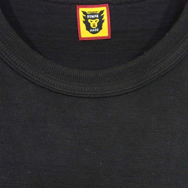 HUMAN MADE ヒューマンメイド DRY ALLS ロゴ ダックプリント 半袖Tシャツ 日本製 Tシャツ ブラック系 L【中古】