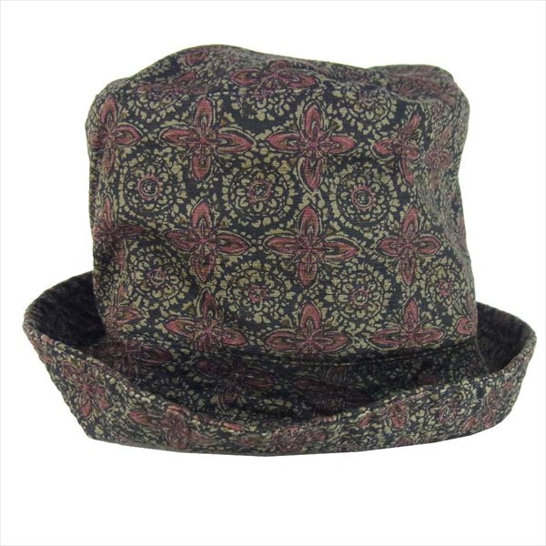 Engineered Garments エンジニアードガーメンツ BUCKET HAT 総柄 バケット ハット 帽子 ブラック系 M【中古】