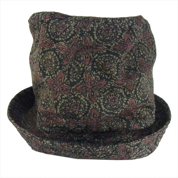 Engineered Garments エンジニアードガーメンツ BUCKET HAT 総柄 バケット ハット 帽子 ブラック系 M【中古】