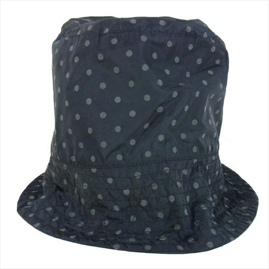 Engineered Garments エンジニアードガーメンツ BUCKET HAT ポプリン ドット バケット ハット 帽子 黒系 M【中古】