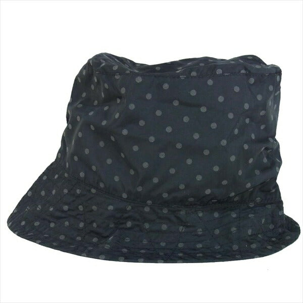 Engineered Garments エンジニアードガーメンツ BUCKET HAT ポプリン ドット バケット ハット 帽子 黒系 M【中古】