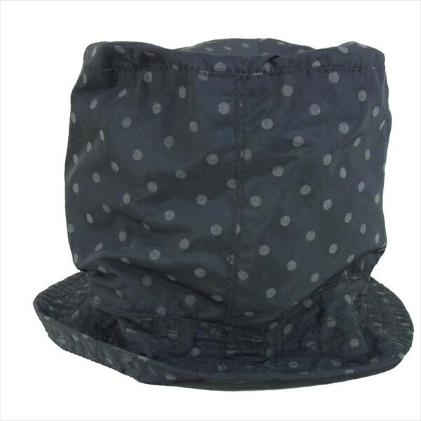 Engineered Garments エンジニアードガーメンツ BUCKET HAT ポプリン ドット バケット ハット 帽子 黒系 M【中古】