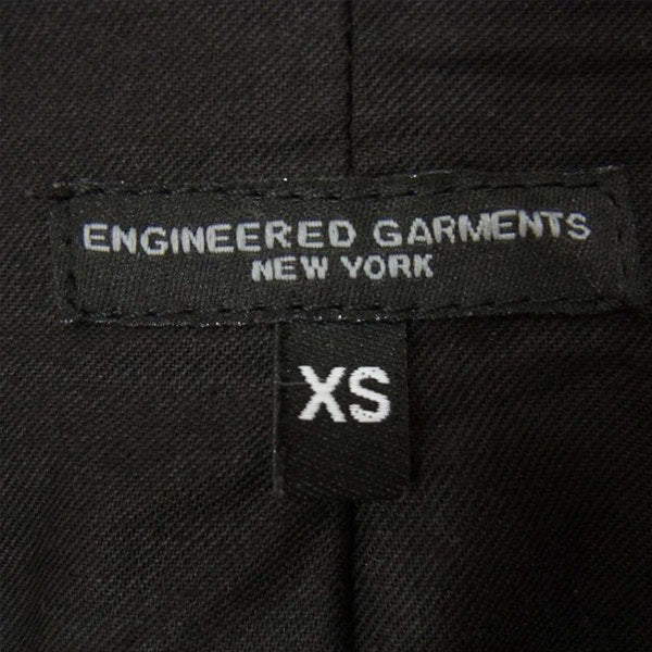 Engineered Garments エンジニアードガーメンツ シャドーストライプ ウール 2B ジャケット ネイビー系 XS【中古】