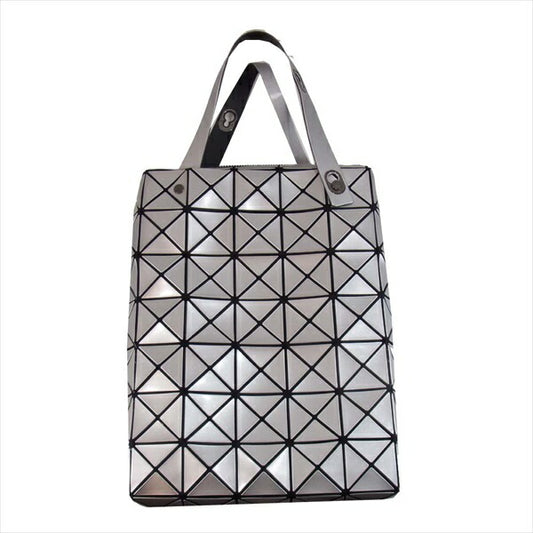 ISSEY MIYAKE イッセイミヤケ BB51-AG941-91 ROCK MATTE PARK EDITION # 06 CHANGE トートバッグ バッグ シルバー【美品】【中古】