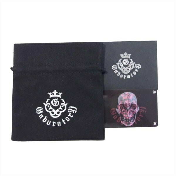 GABOR ガボール ギャラ付き large skull ring without joe ウィズアウトジョー ラージスカル リング シルバー JP♯23【中古】
