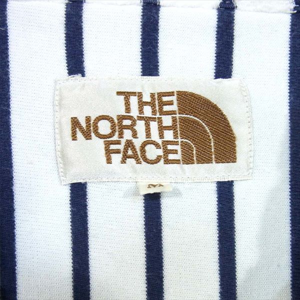 THE NORTH FACE ノースフェイス AT40803 茶タグ復刻 パイル生地 ポロ シャツ ポロシャツ 白×ネイビー系 M【中古】