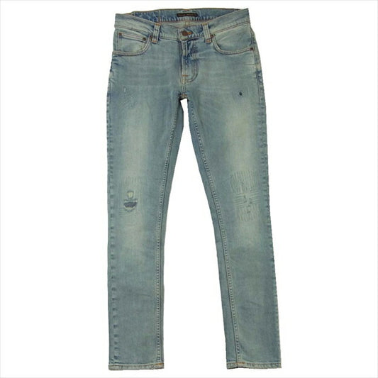 Nudie Jeans ヌーディージーンズ Tight Terry Electric Ocean ストレッチ デニム パンツ インディゴブルー系 W29 L30【美品】【中古】