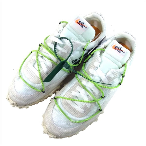 NIKE ナイキ CD8180-100 × オフホワイト Off-White 国内正規 WAFFLE RACER ワッフル レーサー スニーカー ホワイト系 27.5cm【新古品】【未使用】【中古】