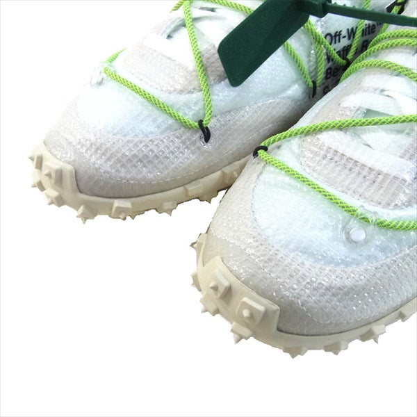 NIKE ナイキ CD8180-100 × オフホワイト Off-White 国内正規 WAFFLE RACER ワッフル レーサー スニーカー ホワイト系 27.5cm【新古品】【未使用】【中古】
