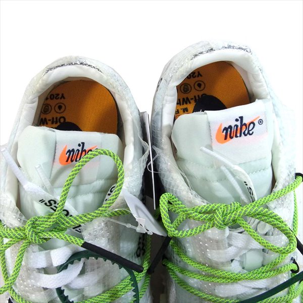 NIKE ナイキ CD8180-100 × オフホワイト Off-White 国内正規 WAFFLE RACER ワッフル レーサー スニーカー ホワイト系 27.5cm【新古品】【未使用】【中古】