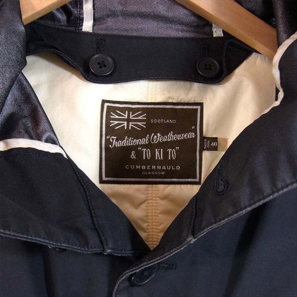 Traditional Weatherwear トラディショナルウェザーウェア 092HF-7904 × TOKITO MOUNTAIN PARKA マウンテンパーカー  ジャケット ネイビー系 40【中古】