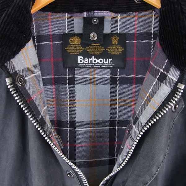Barbour バブアー 英国製 BEDALE SL ビデイル SL オイルド ジャケット ブラック系 -【中古】