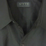 Yohji Yamamoto ヨウジヤマモト UB-B56-084 S'YTE 100/2 Broad Splash Paint Processing Shirt ブロード スプラッシュペイント 長袖シャツ 黒系 4【新古品】【未使用】【中古】