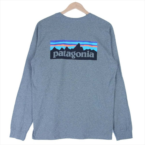 patagonia パタゴニア L/S P-6 LOGO RESPONSIBILI-TEE 38581SP20 長袖 Tシャツ グレー系 S【美品】【中古】