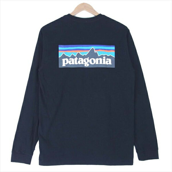 patagonia パタゴニア L/S P-6 LOGO RESPONSIBILI-TEE 38581SP20 長袖 Tシャツ ブラック系 S【美品】【中古】