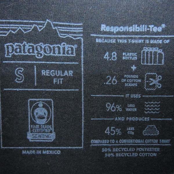 patagonia パタゴニア L/S P-6 LOGO RESPONSIBILI-TEE 38581SP20 長袖 Tシャツ ブラック系 S【美品】【中古】