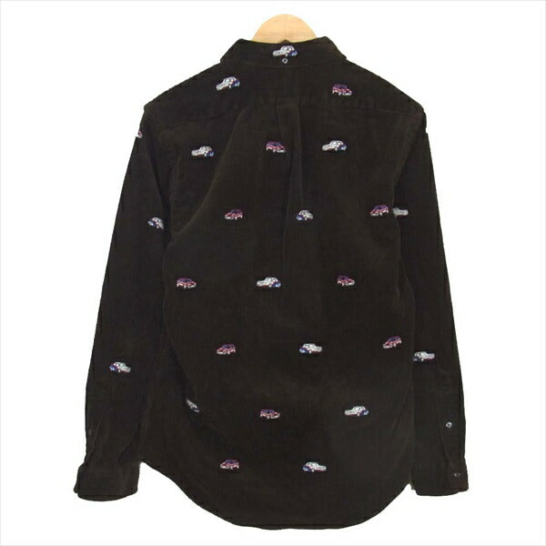 PALACE パレス × ラルフローレン Ralph Lauren 18AW B.D Shirt コーデュロイ ボタンダウン 長袖シャツ ブラウン系 S【美品】【中古】
