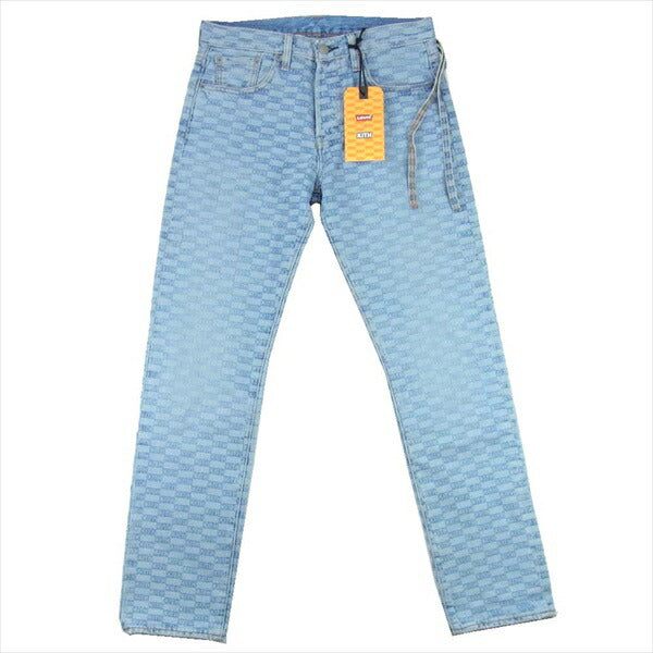KITH キス × リーバイス Levi’s AOP 501 デニム パンツ インディゴブルー系 30【新古品】【未使用】【中古】