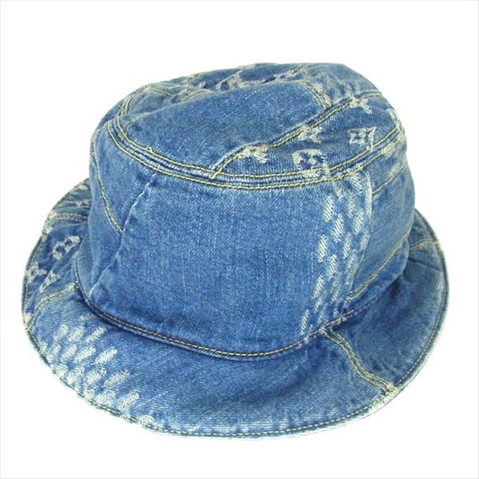 LOUIS VUITTON ルイ・ヴィトン ×NIGO MP2734 ボネ・ダミエ ジャイアント ウェーブ モノグラム デニム  インディゴブルー系【極上美品】【中古】