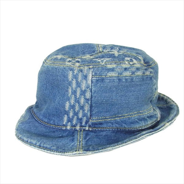 LOUIS VUITTON ルイ・ヴィトン ×NIGO MP2734 ボネ・ダミエ ジャイアント ウェーブ モノグラム デニム  インディゴブルー系【極上美品】【中古】