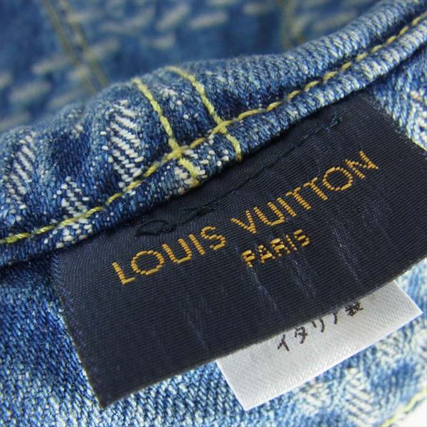 LOUIS VUITTON ルイ・ヴィトン ×NIGO MP2734 ボネ・ダミエ ジャイアント ウェーブ モノグラム デニム  インディゴブルー系【極上美品】【中古】