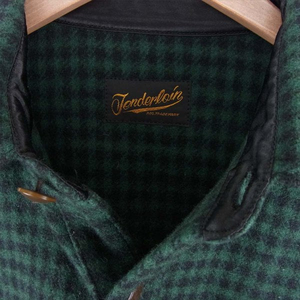 TENDERLOIN テンダーロイン T-LUMBERJACK ウール ランバー ブルゾン ジャケット グリーン×ブラック Ｓ【中古】