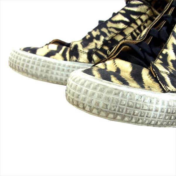 JIMMY CHOO ジミーチュウ ハイカット スニーカー ゴールド系 43【中古】