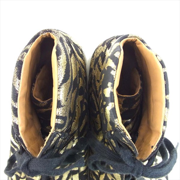 JIMMY CHOO ジミーチュウ ハイカット スニーカー ゴールド系 43【中古】