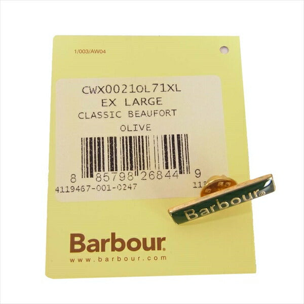 Barbour バブアー 1602119 国内正規品 レディース CLASSIC BEAUFORT ビューフォート オイルド ジャケット カーキ(オリーブグリーン)系 L's XL【中古】