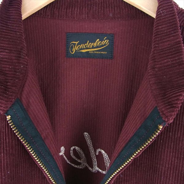 TENDERLOIN テンダーロイン CORDUROY JKT STAND コーデュロイ スタンドカラー ジャケット エンジ系 Ｓ【中古】