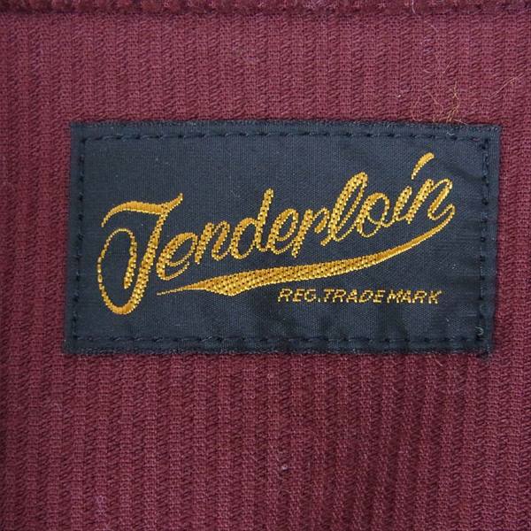 TENDERLOIN テンダーロイン CORDUROY JKT STAND コーデュロイ スタンドカラー ジャケット エンジ系 Ｓ【中古】
