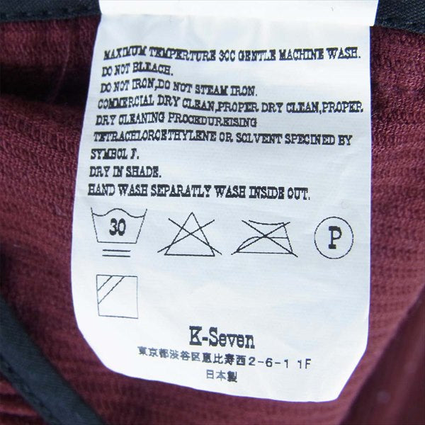 TENDERLOIN テンダーロイン CORDUROY JKT STAND コーデュロイ スタンドカラー ジャケット エンジ系 Ｓ【中古】